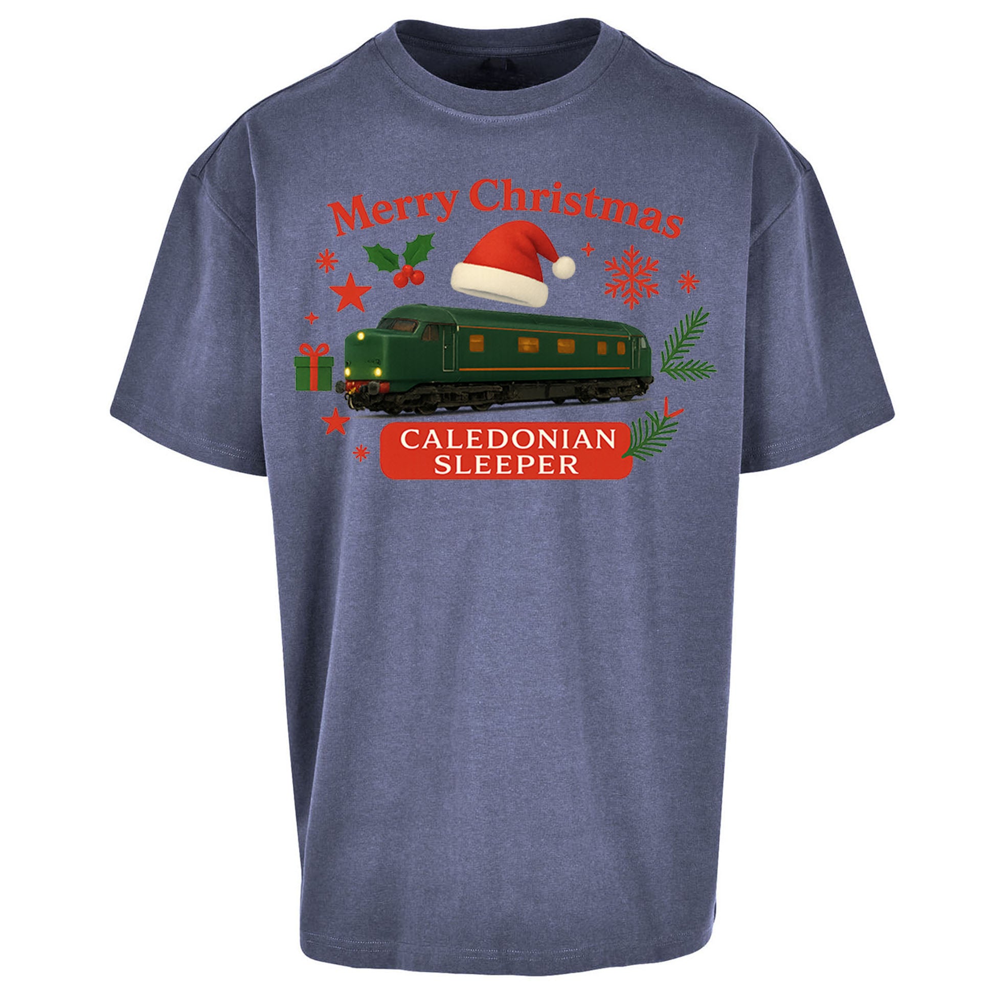 Caladonian Sleeper Christmas Oversized T Shirt 