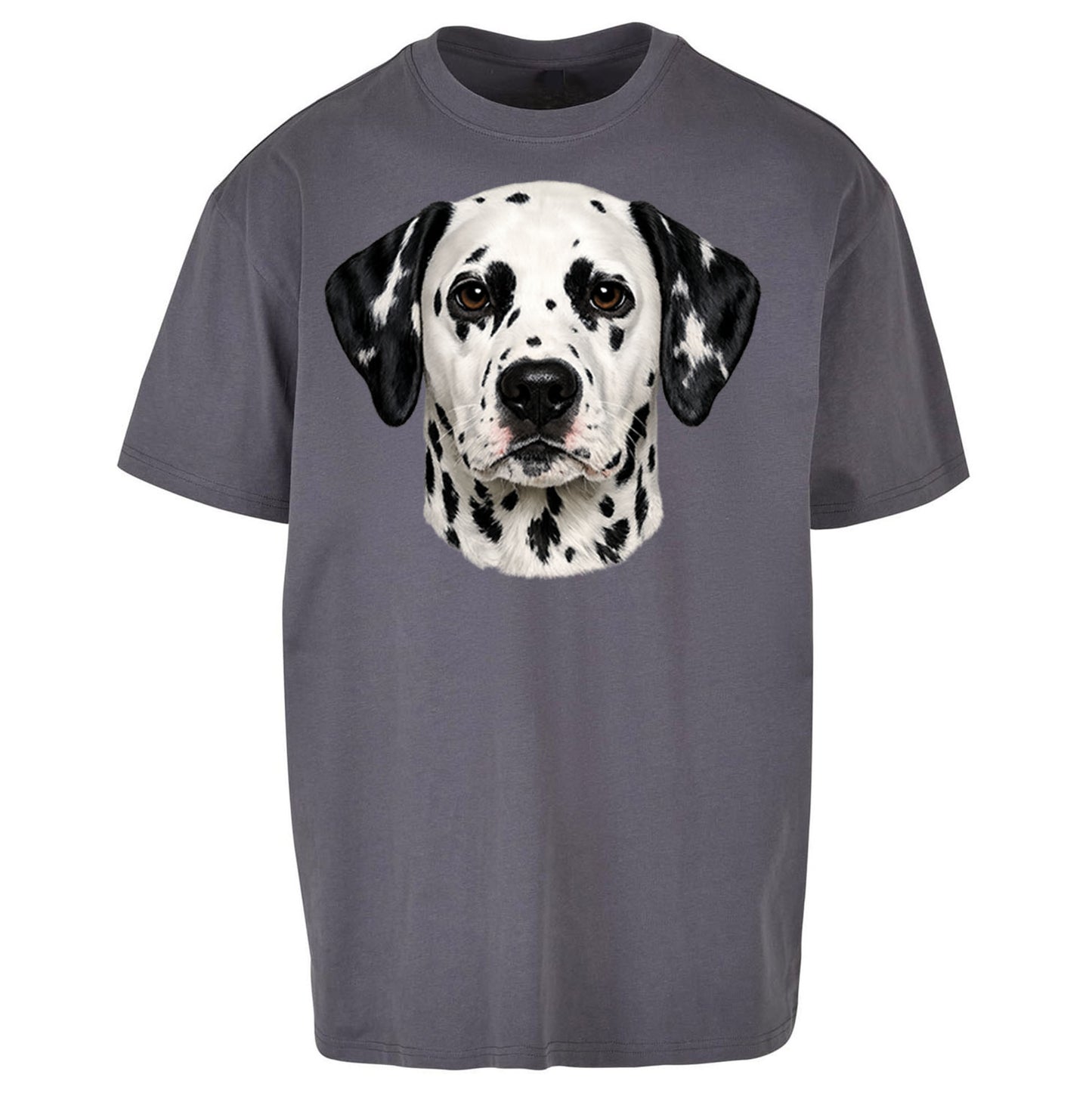 Dalmatian Dog Face Oversized T Shirt