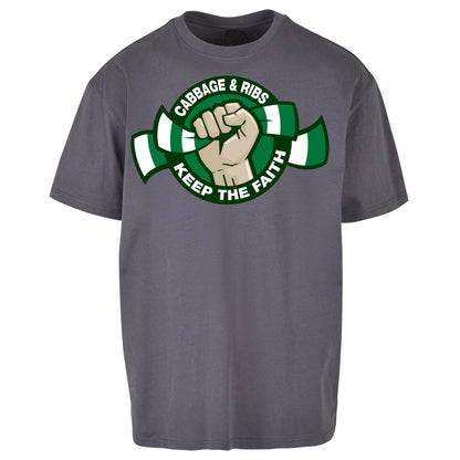 Hibernian Fans Football Oversized T Shirt