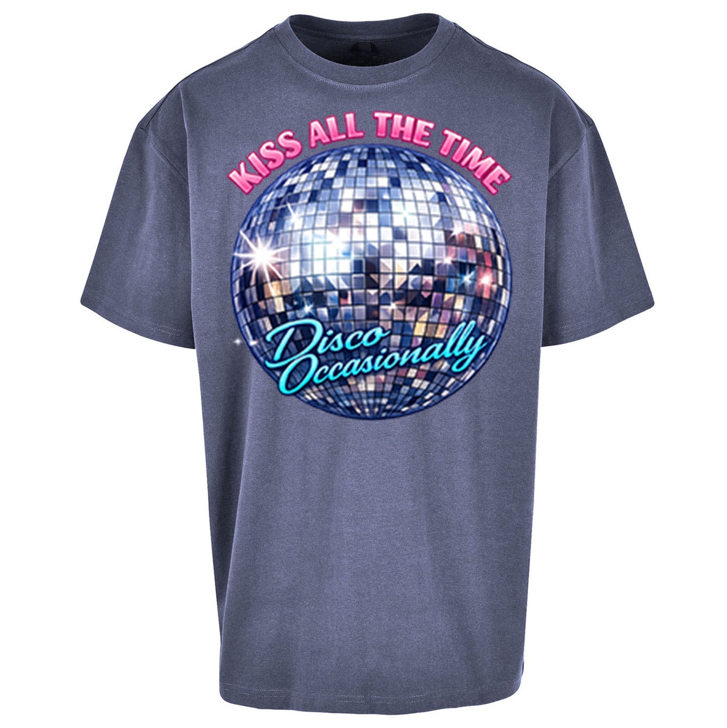 Kiss All The Time Disco Occasionally Oversized T Shirt