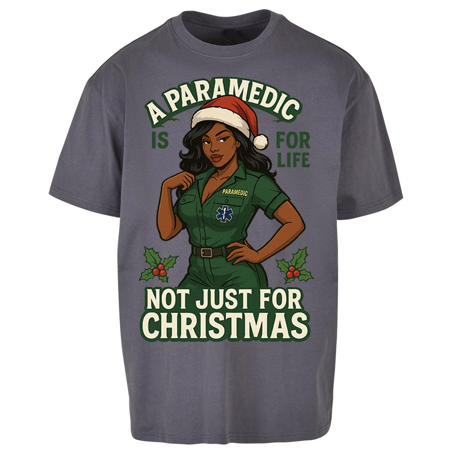 Paramedic Xmas Oversized T Shirt