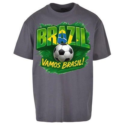 Brazil Retro Football Oversized T Shirt