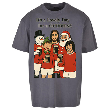 Man United Christmas Oversized T Shirt
