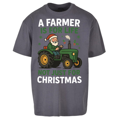 Farmer Christmas Oversized T Shirt