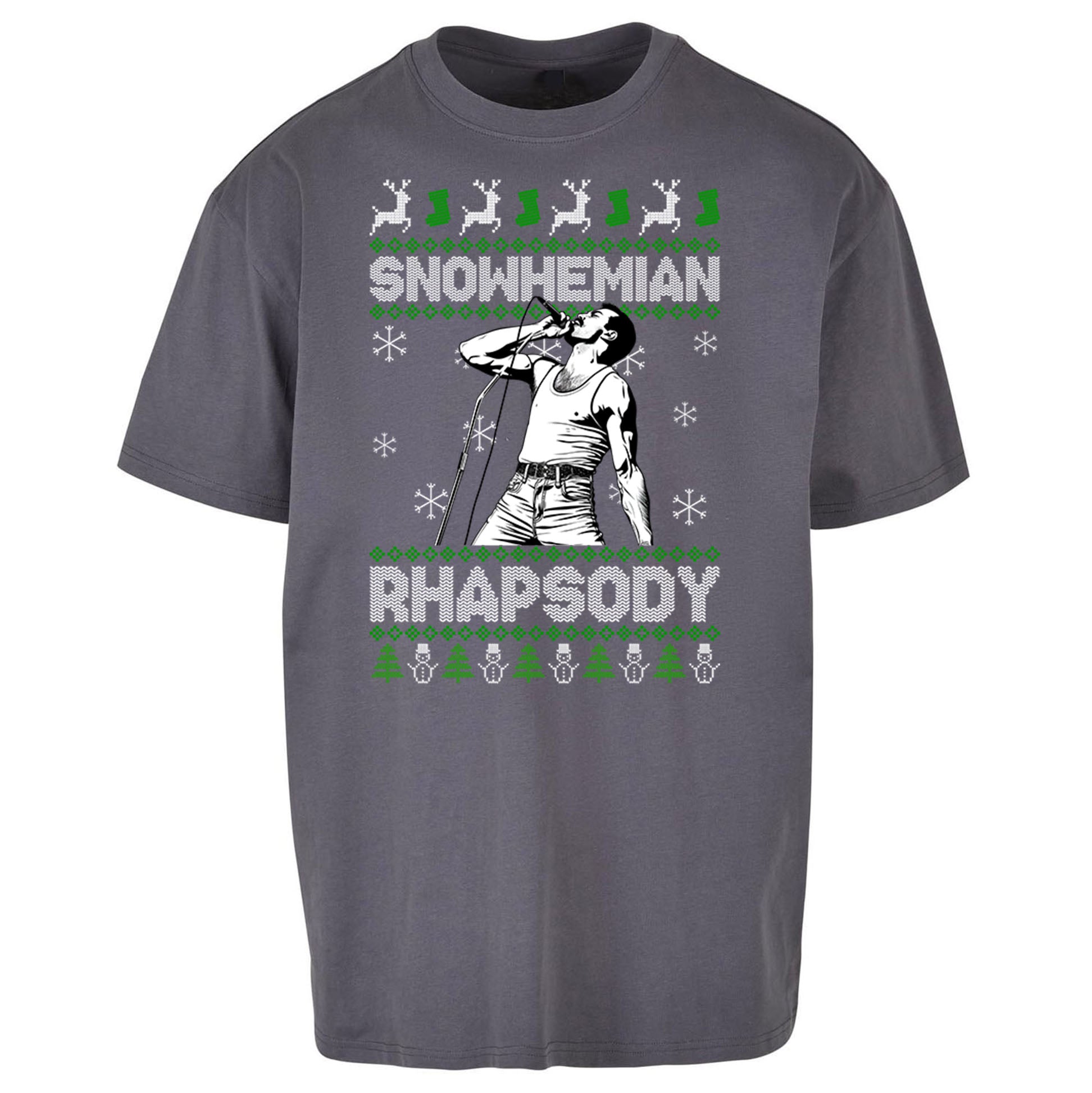 Freddie Mercury Christmas Oversized T Shirt