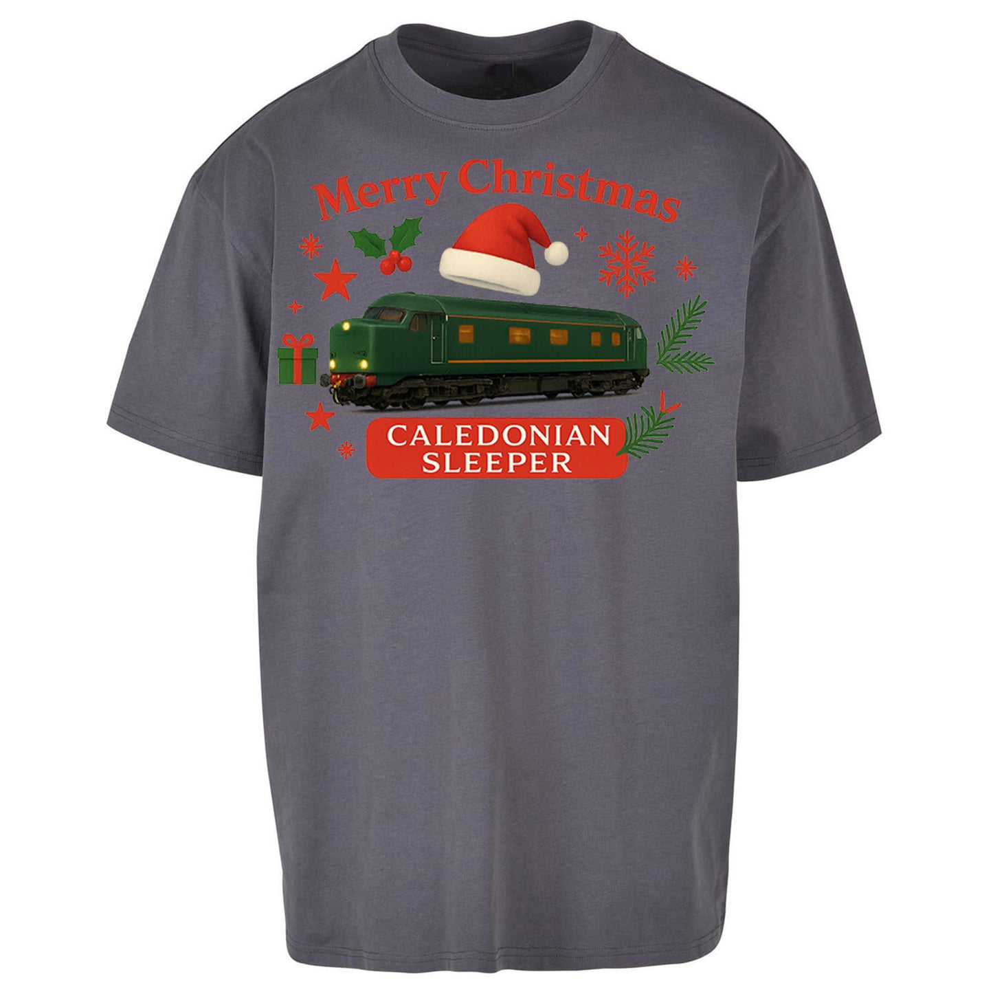 Caladonian Sleeper Christmas Oversized T Shirt 