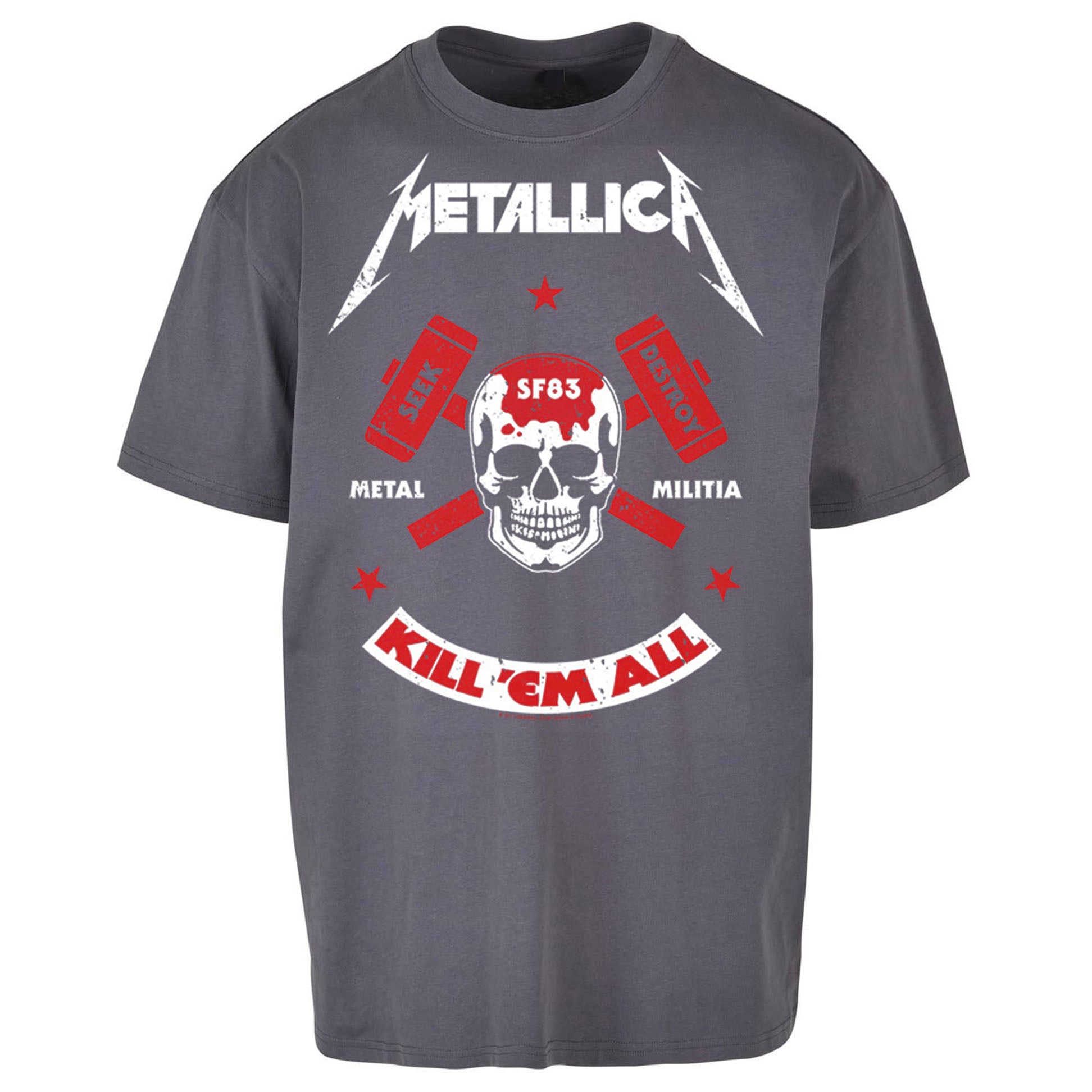 Metallica Seek Destroy Oversized T Shirt