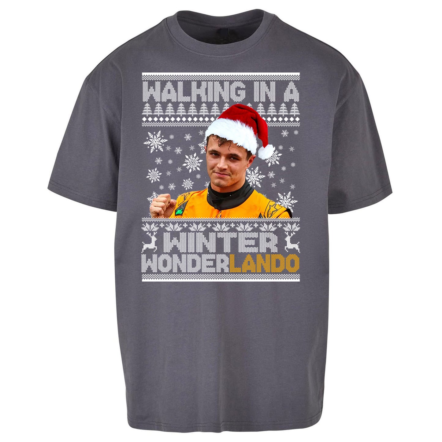 Lando Norris Christmas Oversized T Shirt