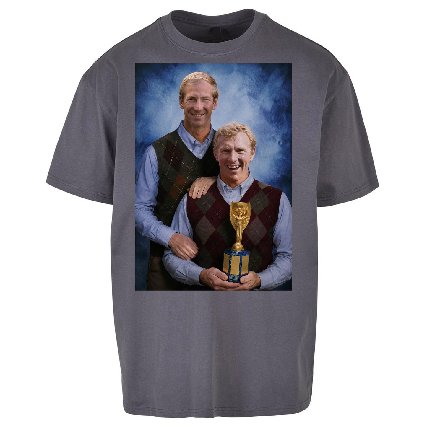 Bobby Moore Bobby Charlton Step Brothers Style England 1966 Oversized T Shirt