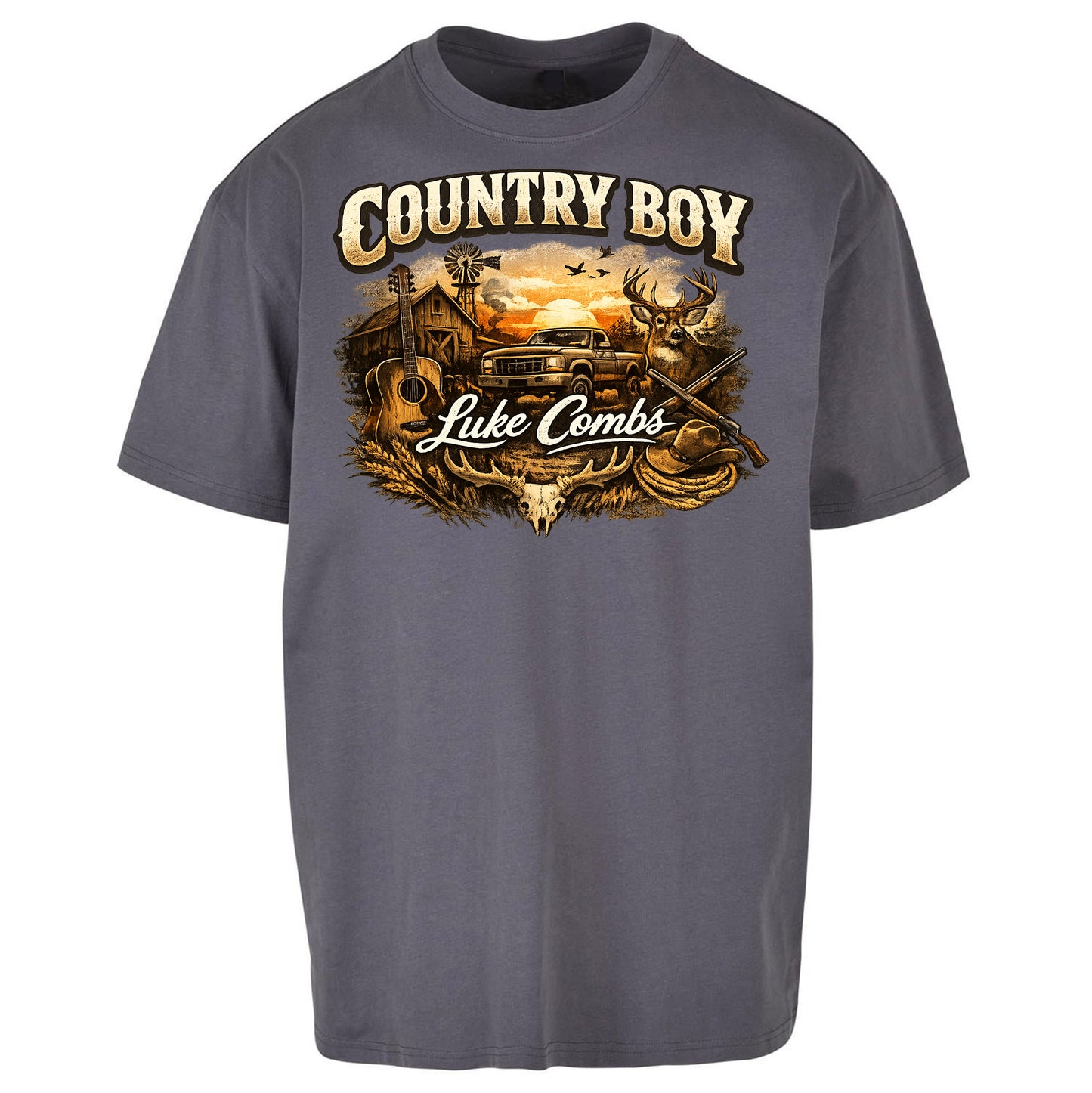 Luke Combs Country Music Oversized T Shirt