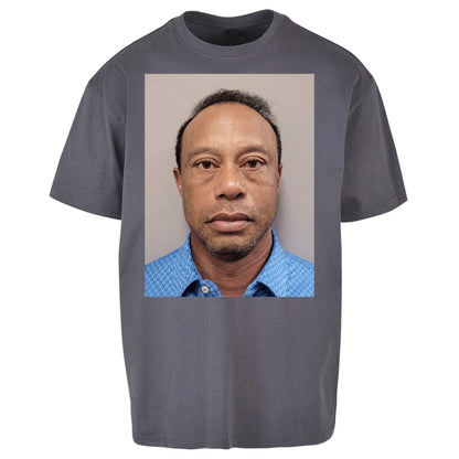 Tiger Woods Mugshot Oversized T Shirt 