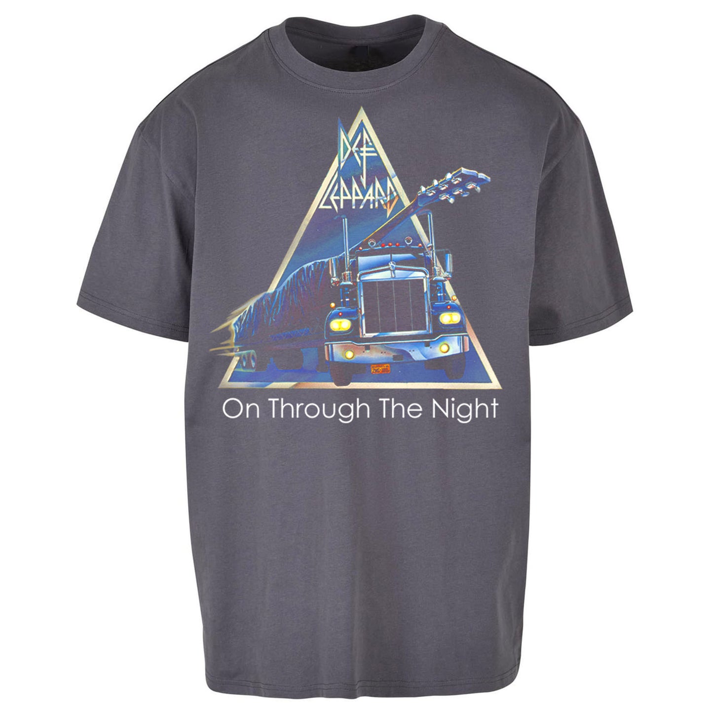 Leppard On Through The Night Oversized T Shirt