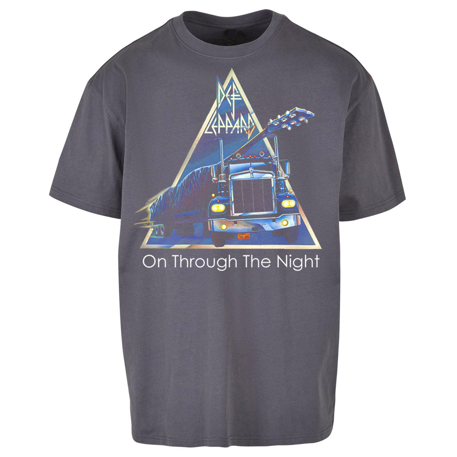 Leppard On Through The Night Oversized T Shirt