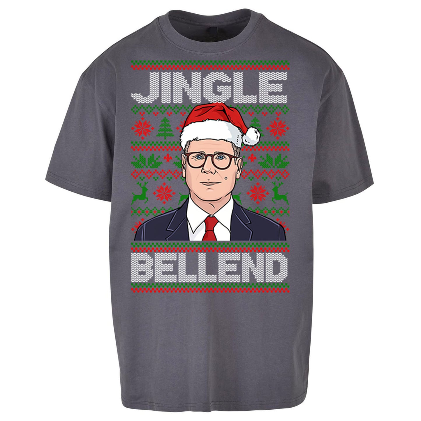 Keir Starmer Jingle Bell End Oversized T Shirt