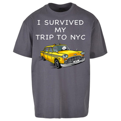 I Survived My Trip To NYC Yellow Taxi Oversized Tee