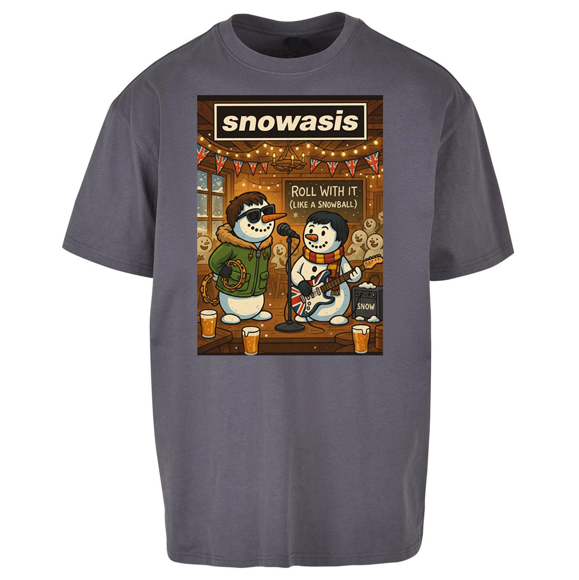 Snowasis Christmas Oversized T Shirt