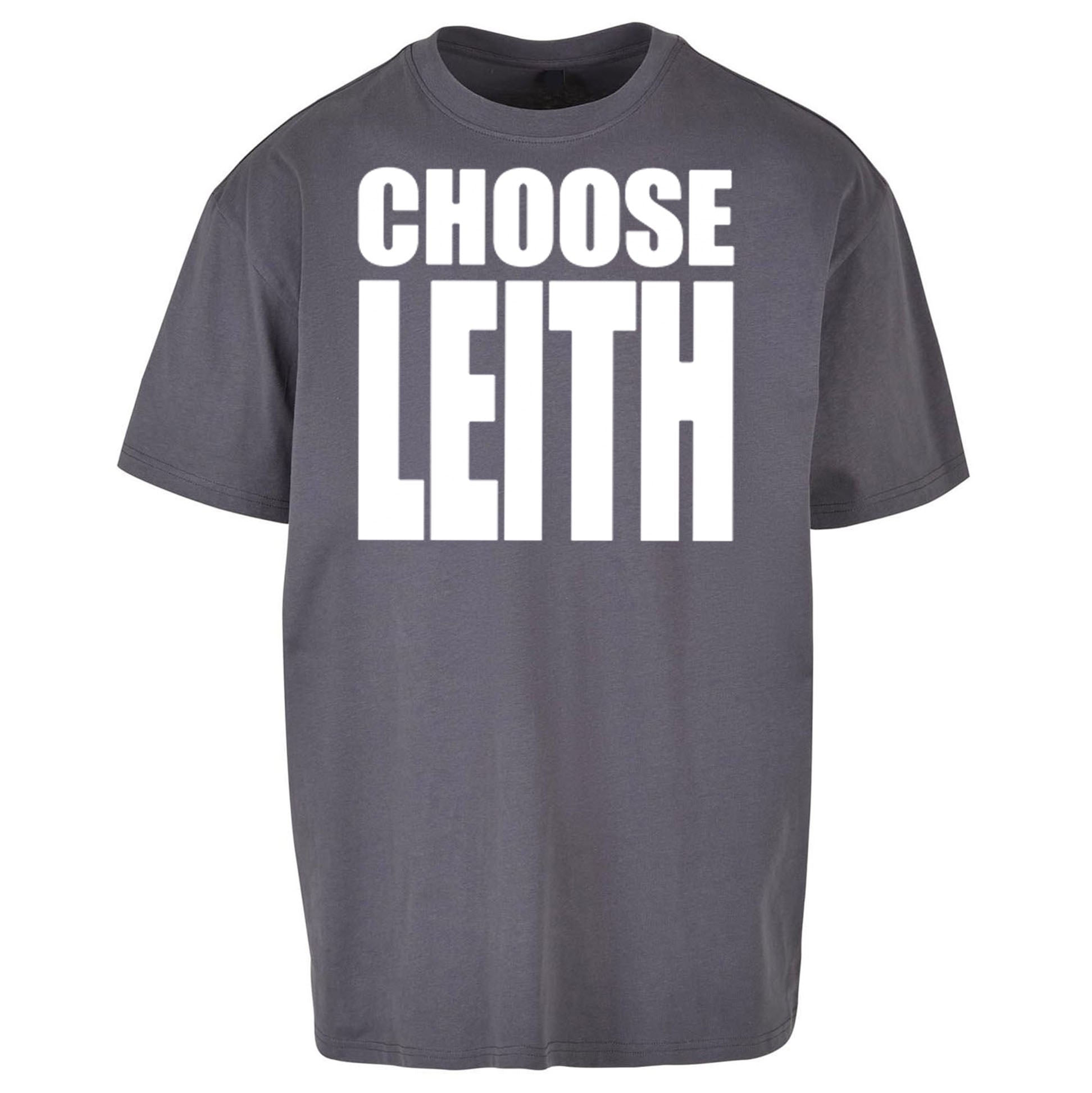 Hibs FC Choose Leith Football Oversized T Shirt