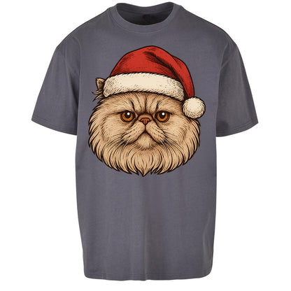 Persian Cat Christmas Oversized T Shirt