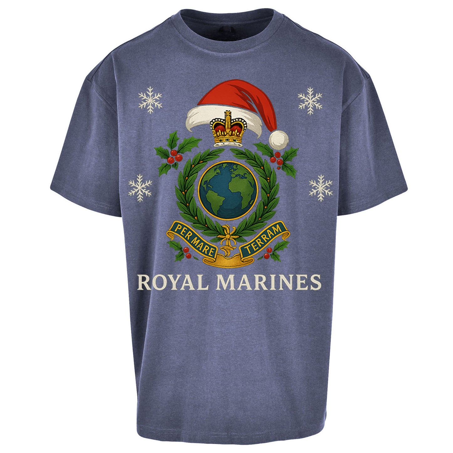 Royal Marines Christmas Oversized T Shirt