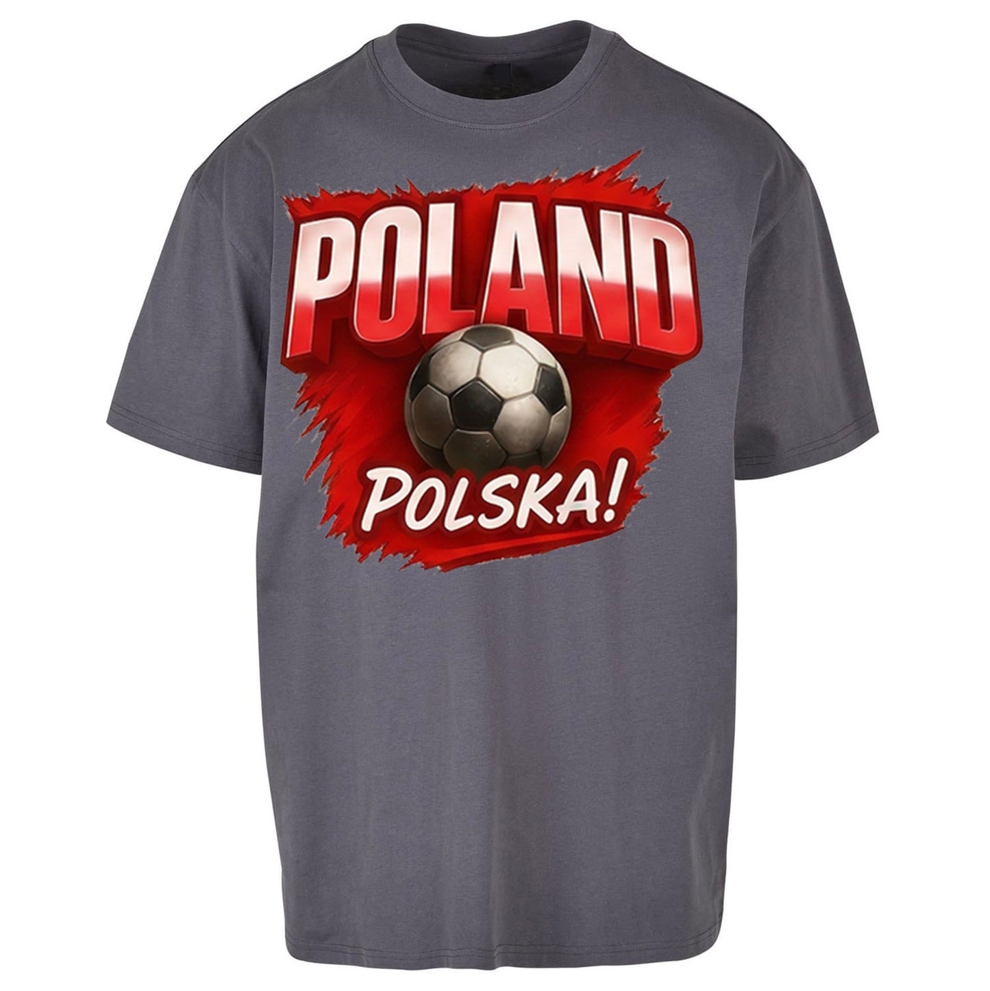 Poland Retro World Cup Oversized T Shirt 