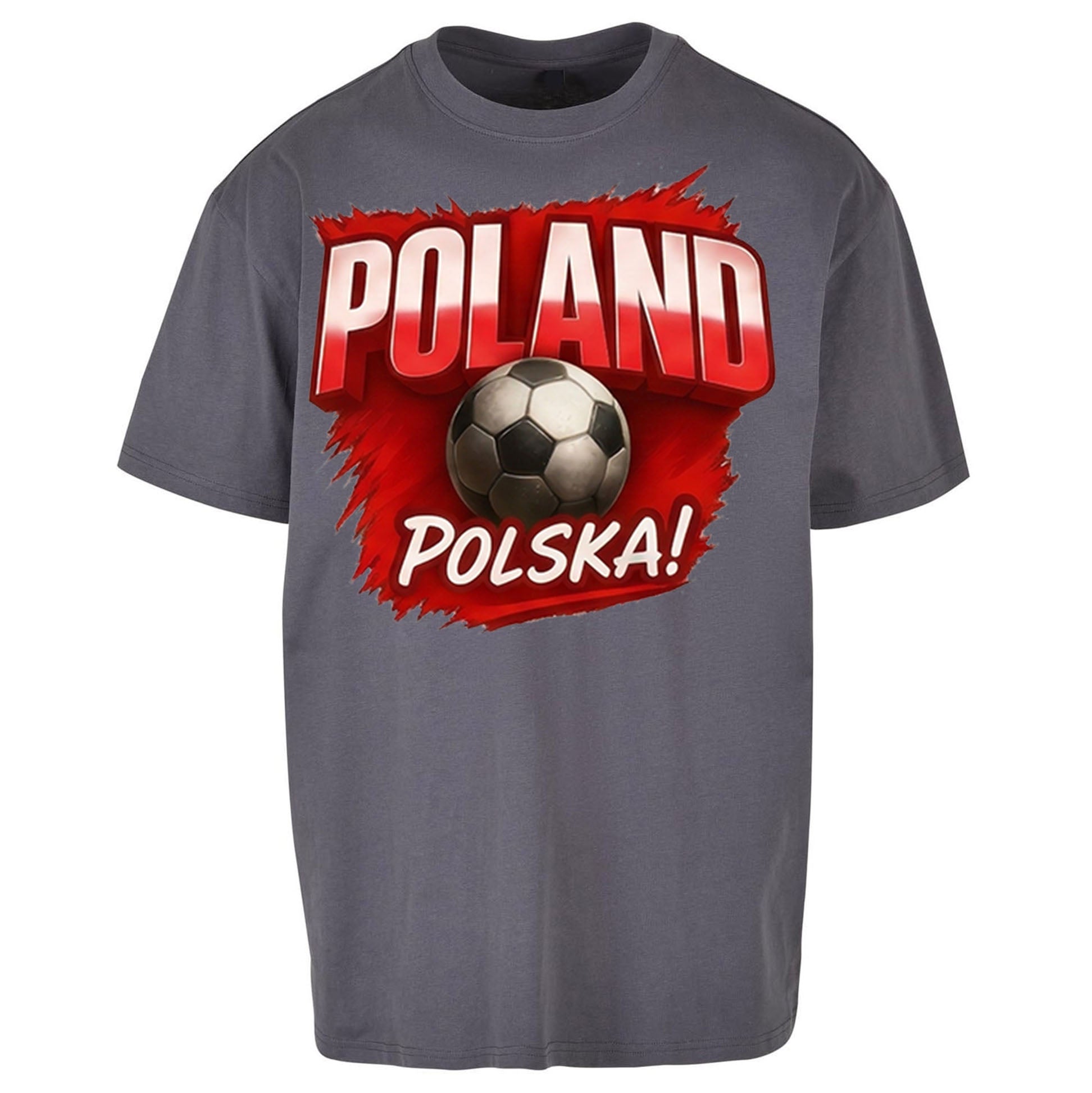 Poland Retro World Cup Oversized T Shirt 