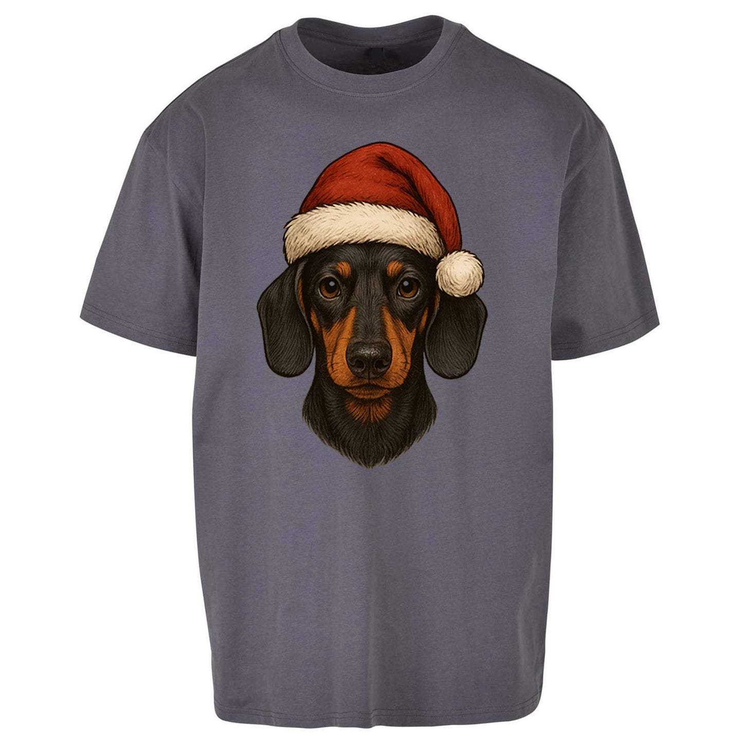 Dachshund Christmas Oversized T Shirt