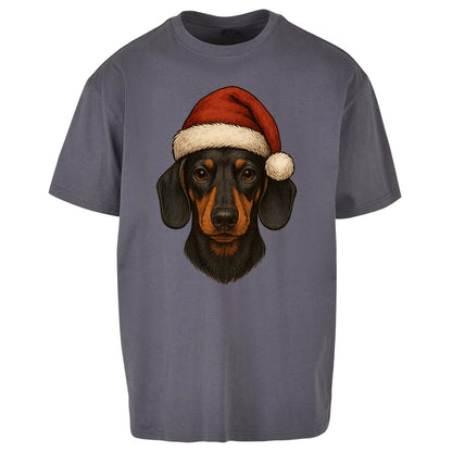 Dachshund Christmas Oversized T Shirt