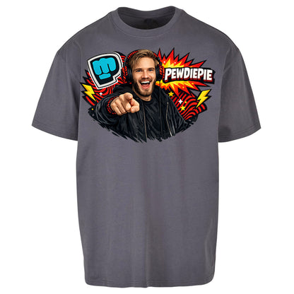PewDiePie YouTuber Oversized T Shirt