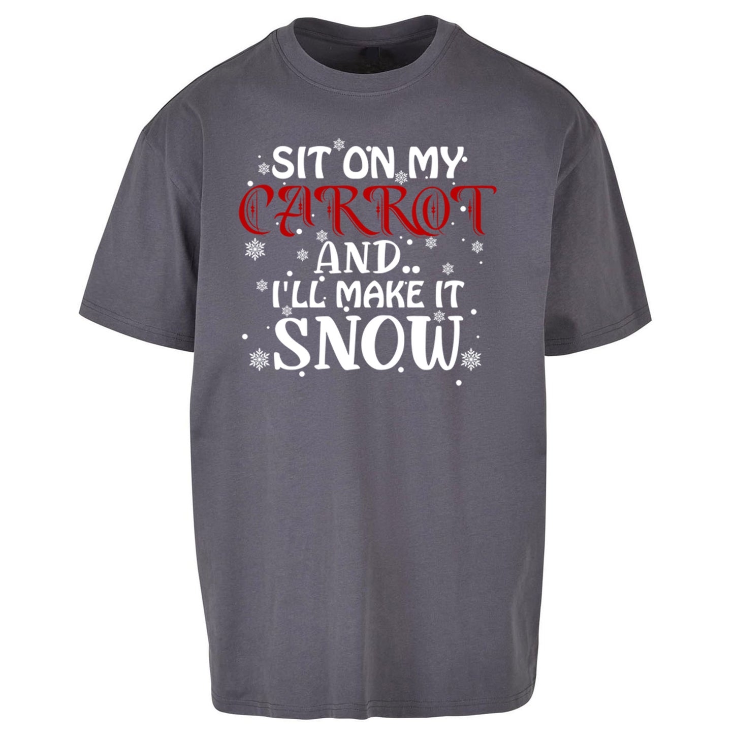 Rude Christmas Oversized T Shirt
