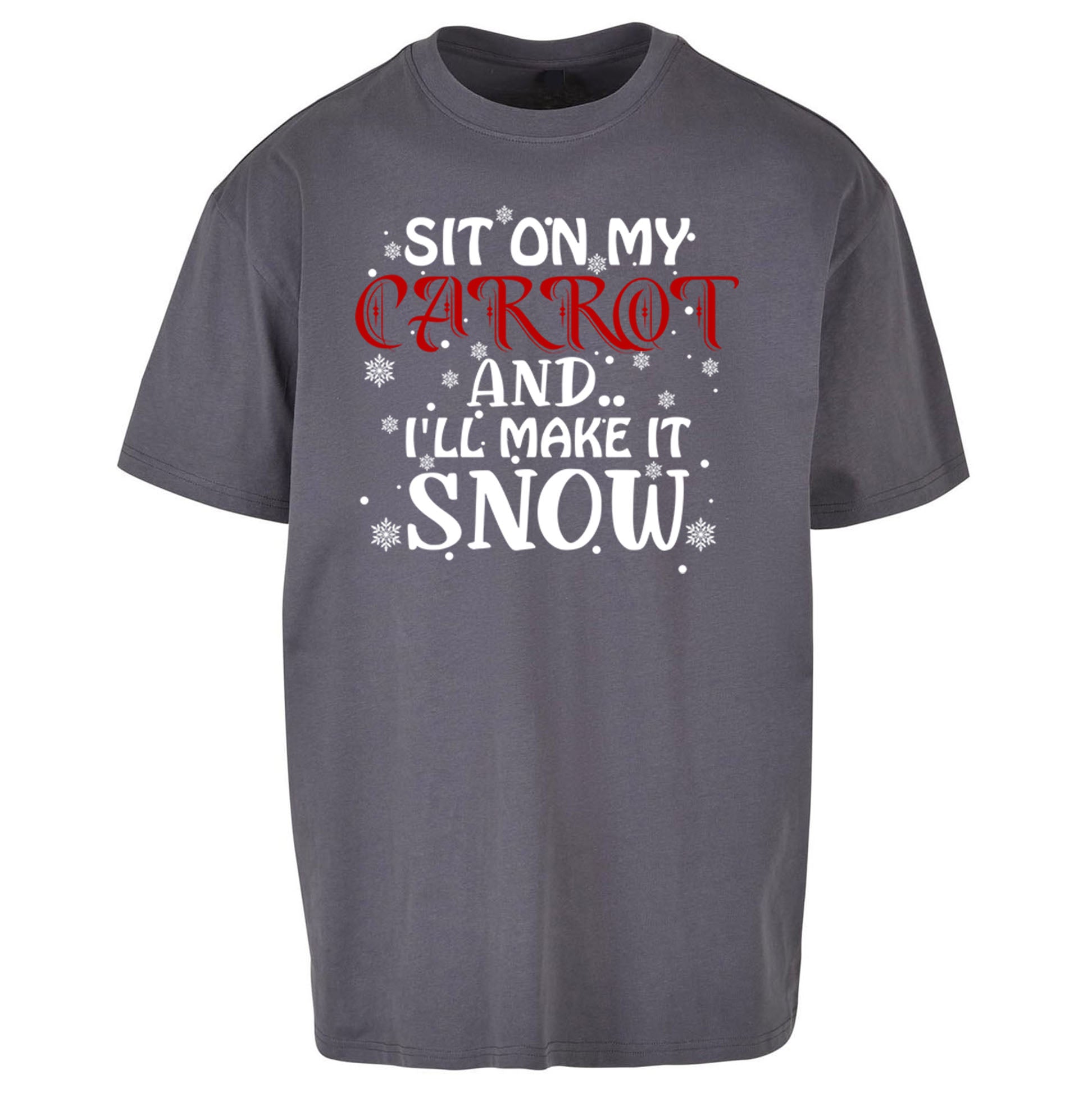 Rude Christmas Oversized T Shirt