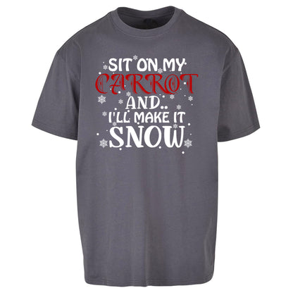 Rude Christmas Oversized T Shirt