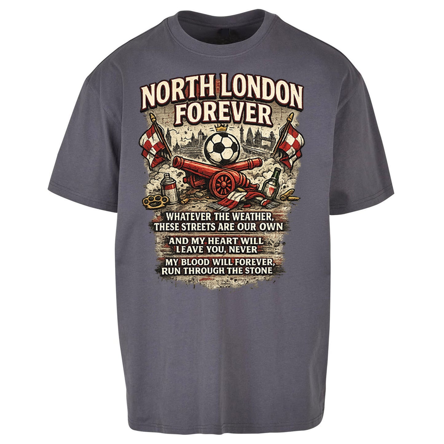 Arsenal North London Forever Oversized T Shirt