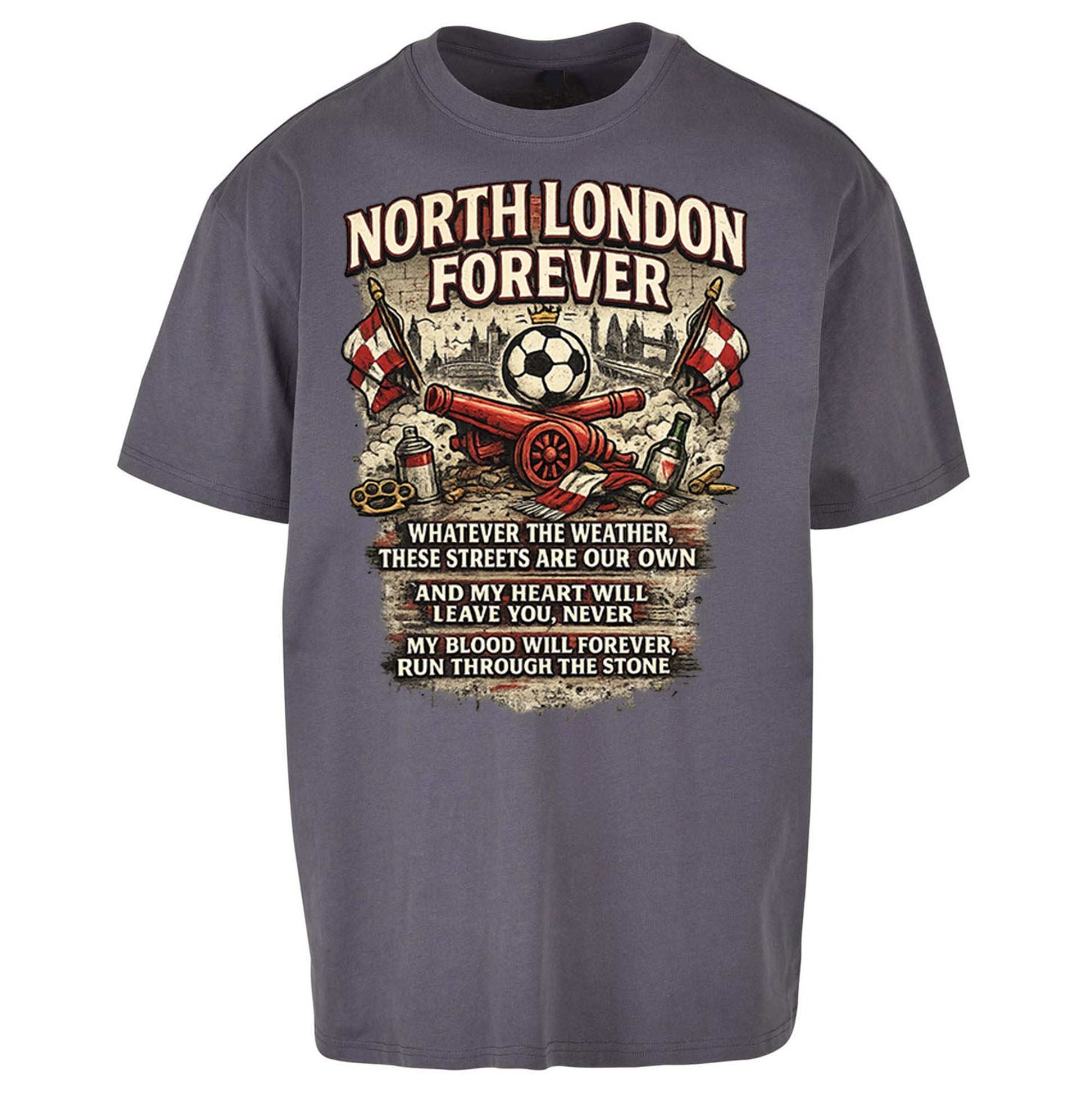 Arsenal North London Forever Oversized T Shirt