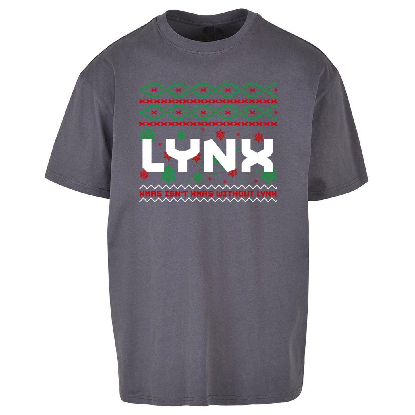 Lynx Christmas Oversized T Shirt