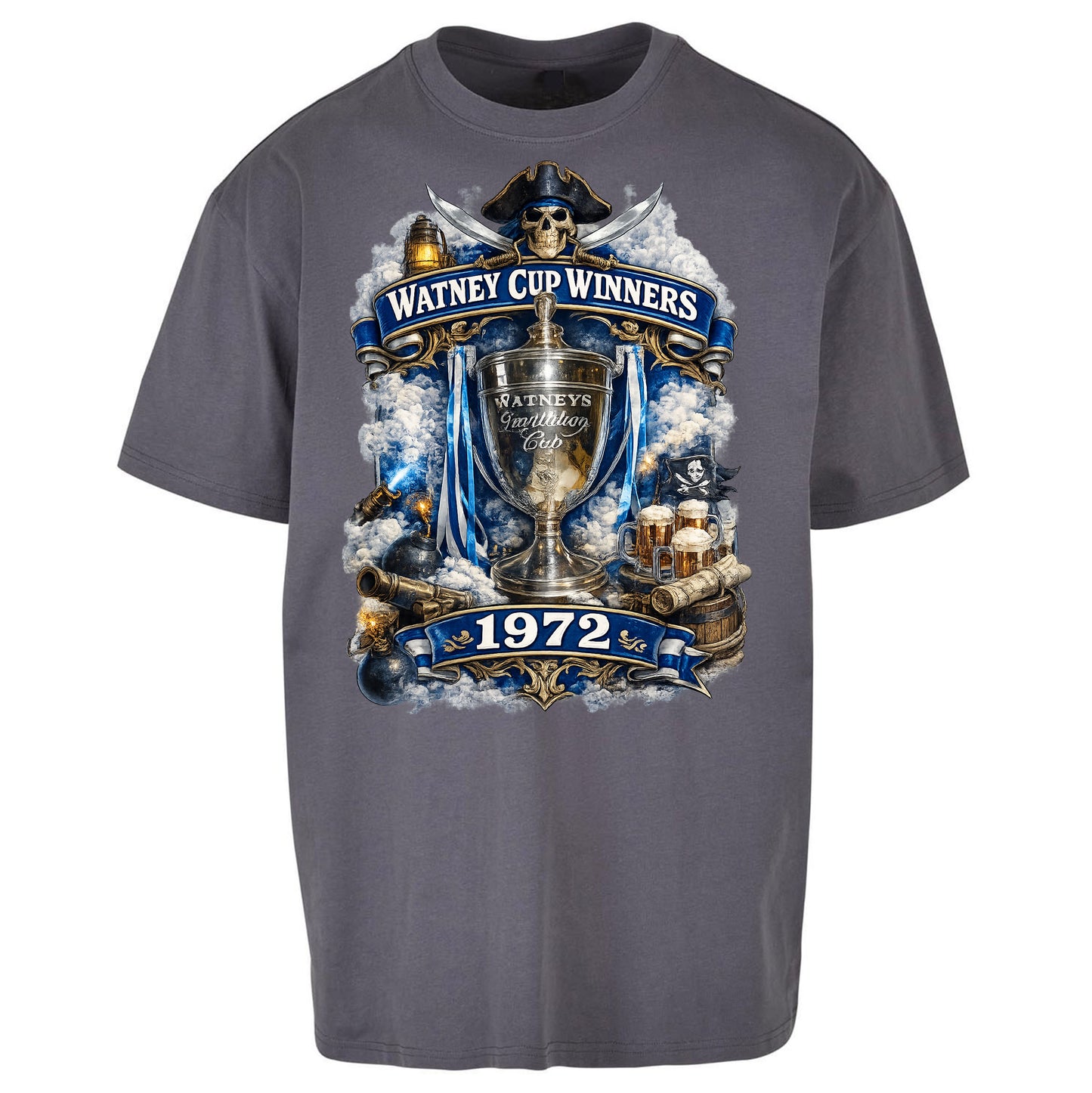 Retro Bristol Rovers Football Oversized T Shirt