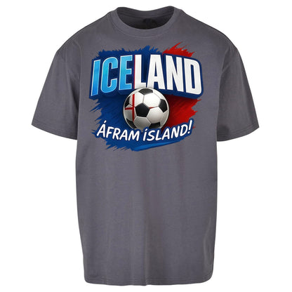 Iceland Retro World Cup Oversized T Shirt