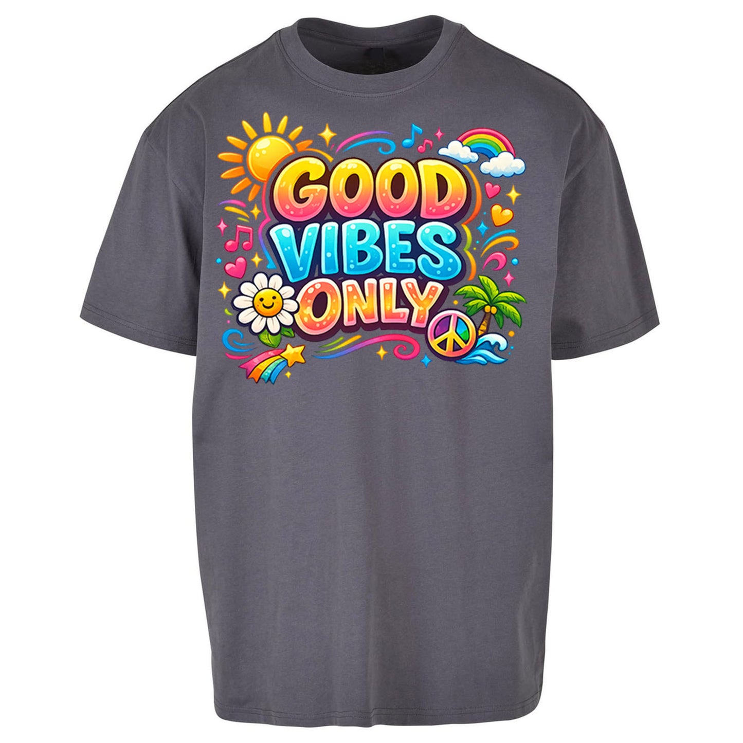 Good Vibes Only Oversized T Shirt