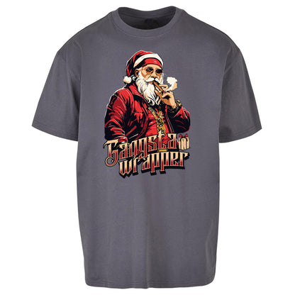 Santa Claus Gangster Oversized T Shirt