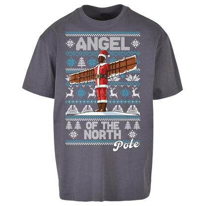 Angel Of The North Pole Christmas Oversized T Shirt