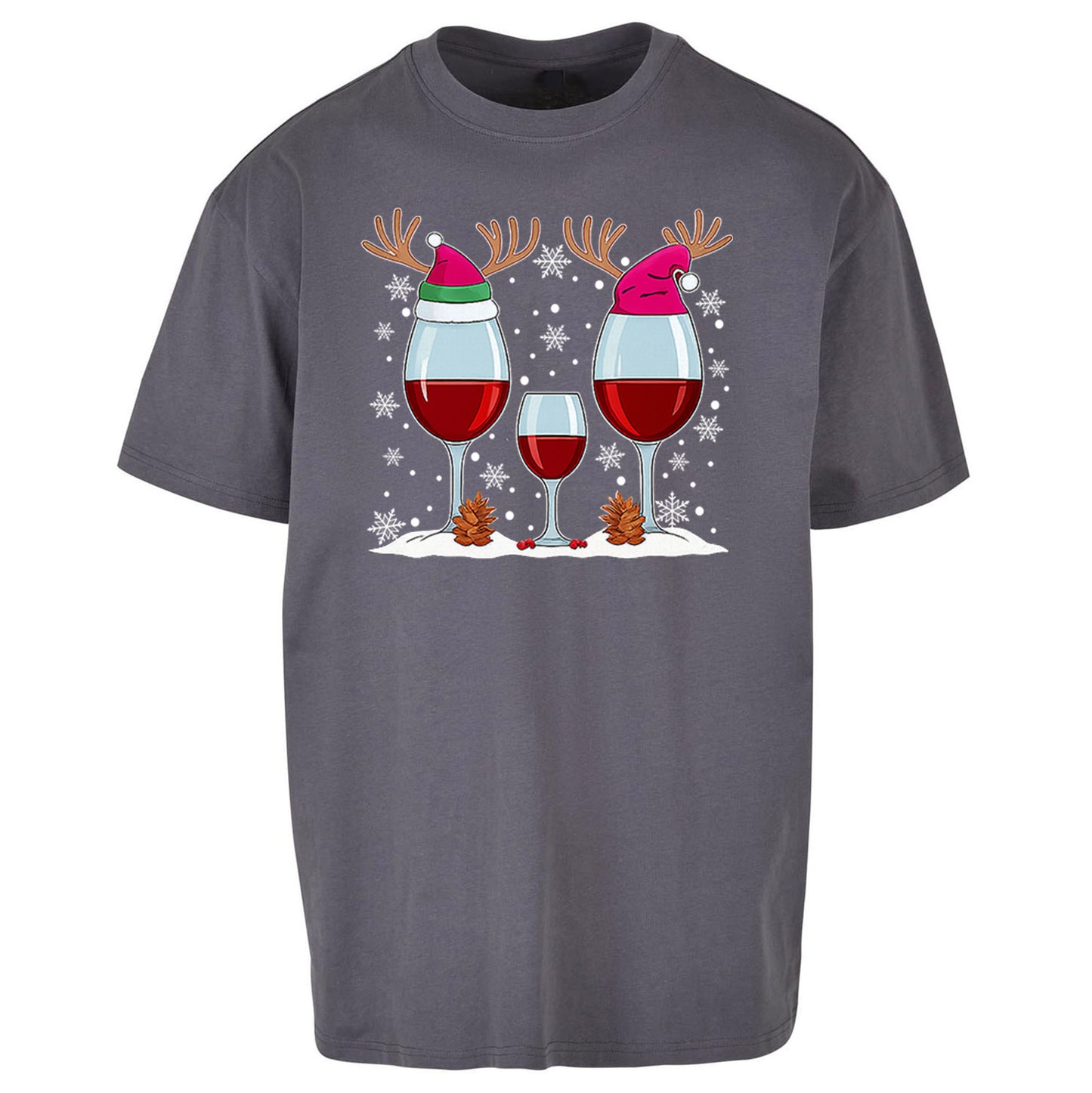 Red Wine Oversized T Shirt