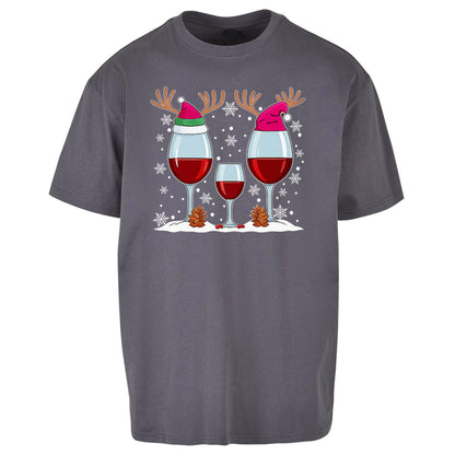 Red Wine Oversized T Shirt