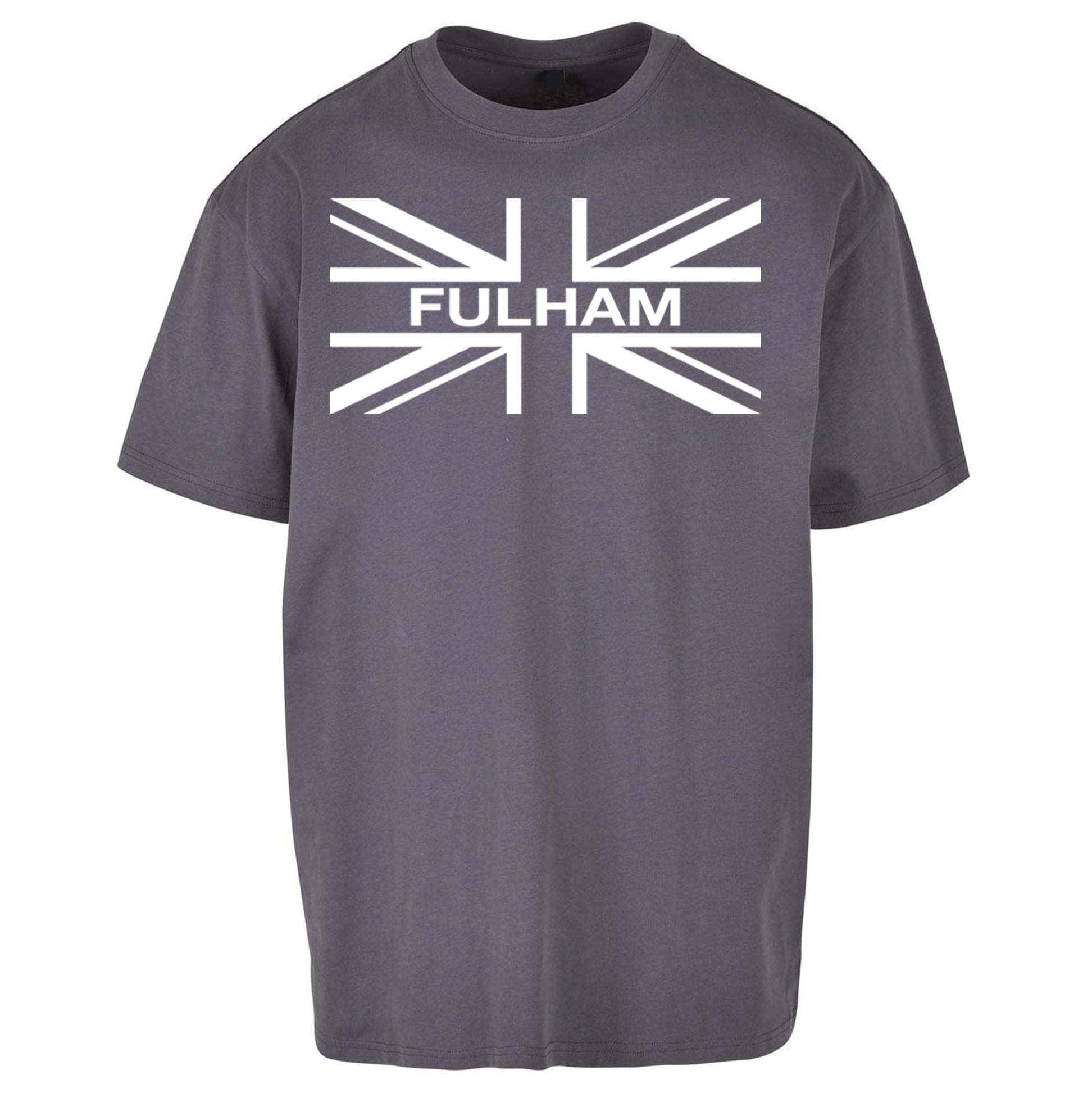 Fulham Football Flag Oversized T Shirt