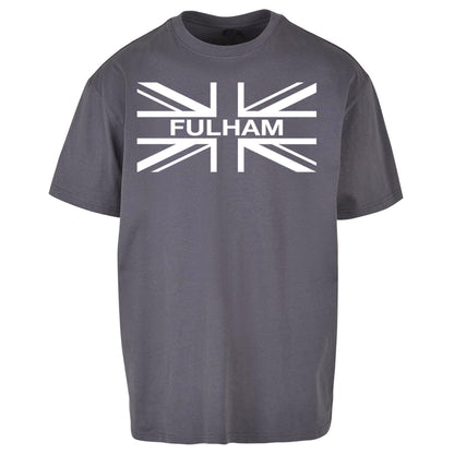 Fulham Football Flag Oversized T Shirt