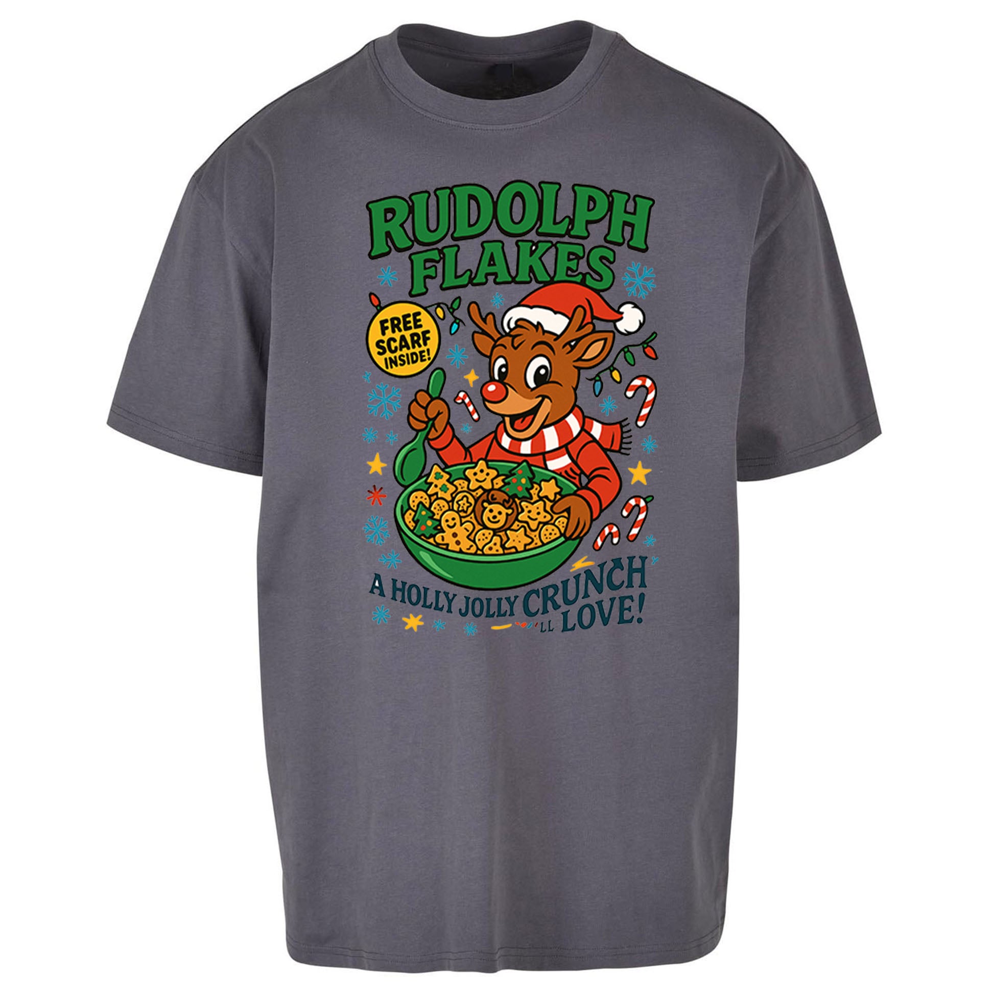Rudolph The Red Nose Reindeer Oversized T Shirt