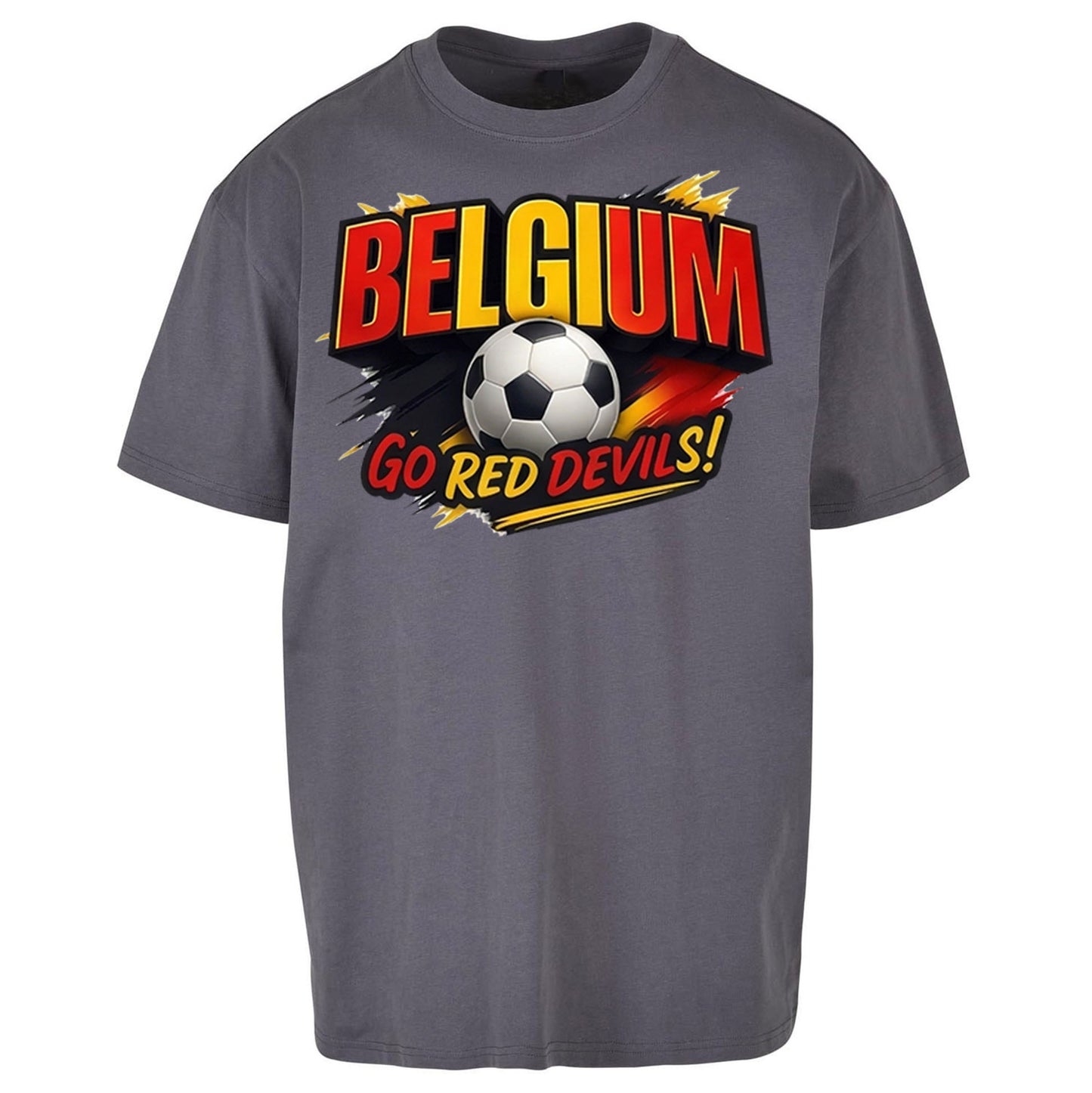 Belgium Retro Football Oversized T Shirt