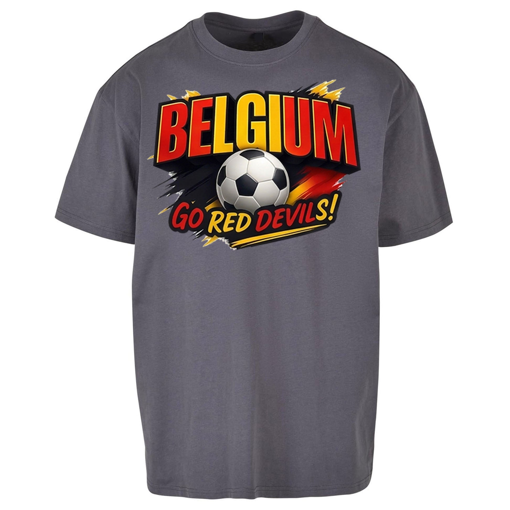 Belgium Retro Football Oversized T Shirt