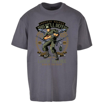 American Soldier Oversized T Shirt