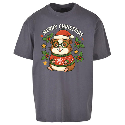 Guinea Pig Christmas Oversized T Shirt