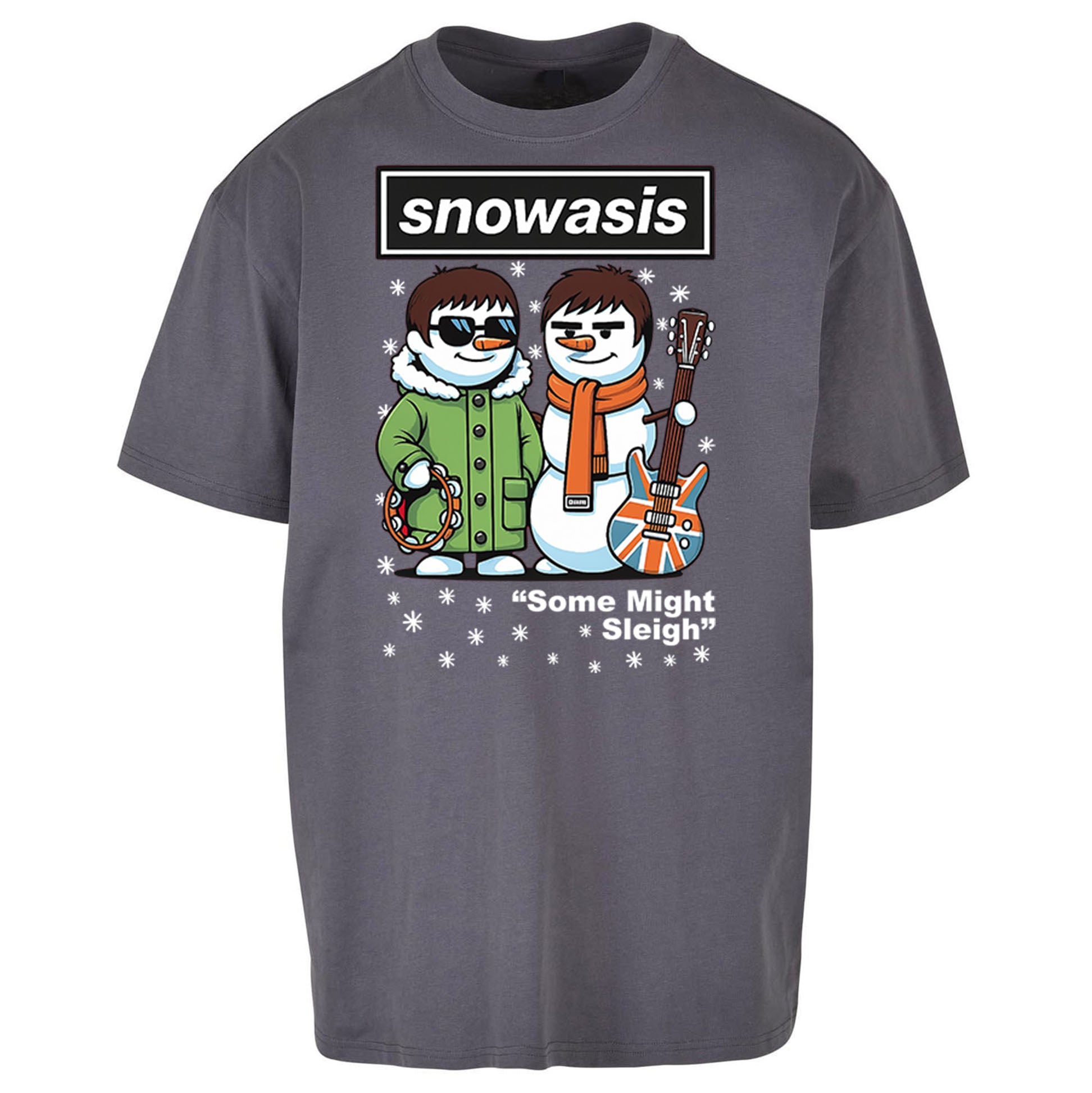Funny Snowasis  Music Band  Oversized T Shirt