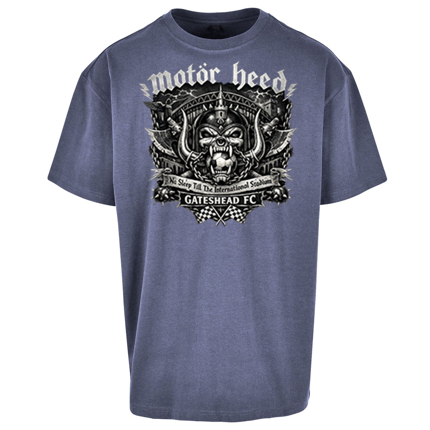 Gateshead Motor Heed Football Oversized T Shirt